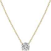 S.Leaf Gold Necklace for Women Sterling Silver Gold Plated Choker Pendant Cubic Zirconia Solitaire Necklaces for Women Birthday Gifts