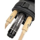 Longoni Carom Cue Gray with 2 Shafts & Case * 3 Cushion Billiards.