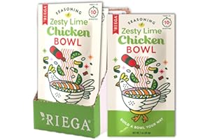 Riega Zesty Lime Chicken Seasoning, Perfect Dry Mix for Zesty Lime Chicken Salad or Rice Bowls (1 Ounce (Pack of 8))