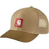 Carhartt Men's Rugged Flex Twill Mesh-Back Logo Patch Cap