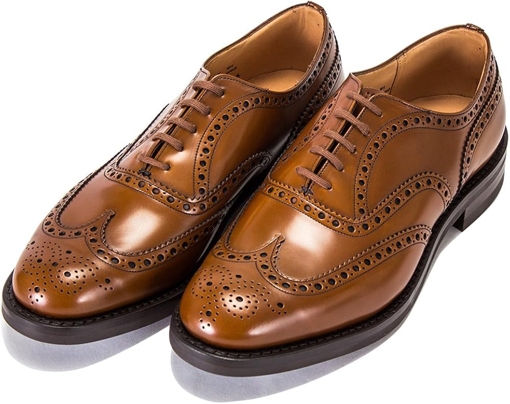 Amazon チャーチ Church S バーウッド Burwood メンズ 革靴 ポリッシュド バインダー ダイナイトソール ウイングチップ 男性用 レザーシューズ 並行輸入品 Chruch S ビジネスシューズ