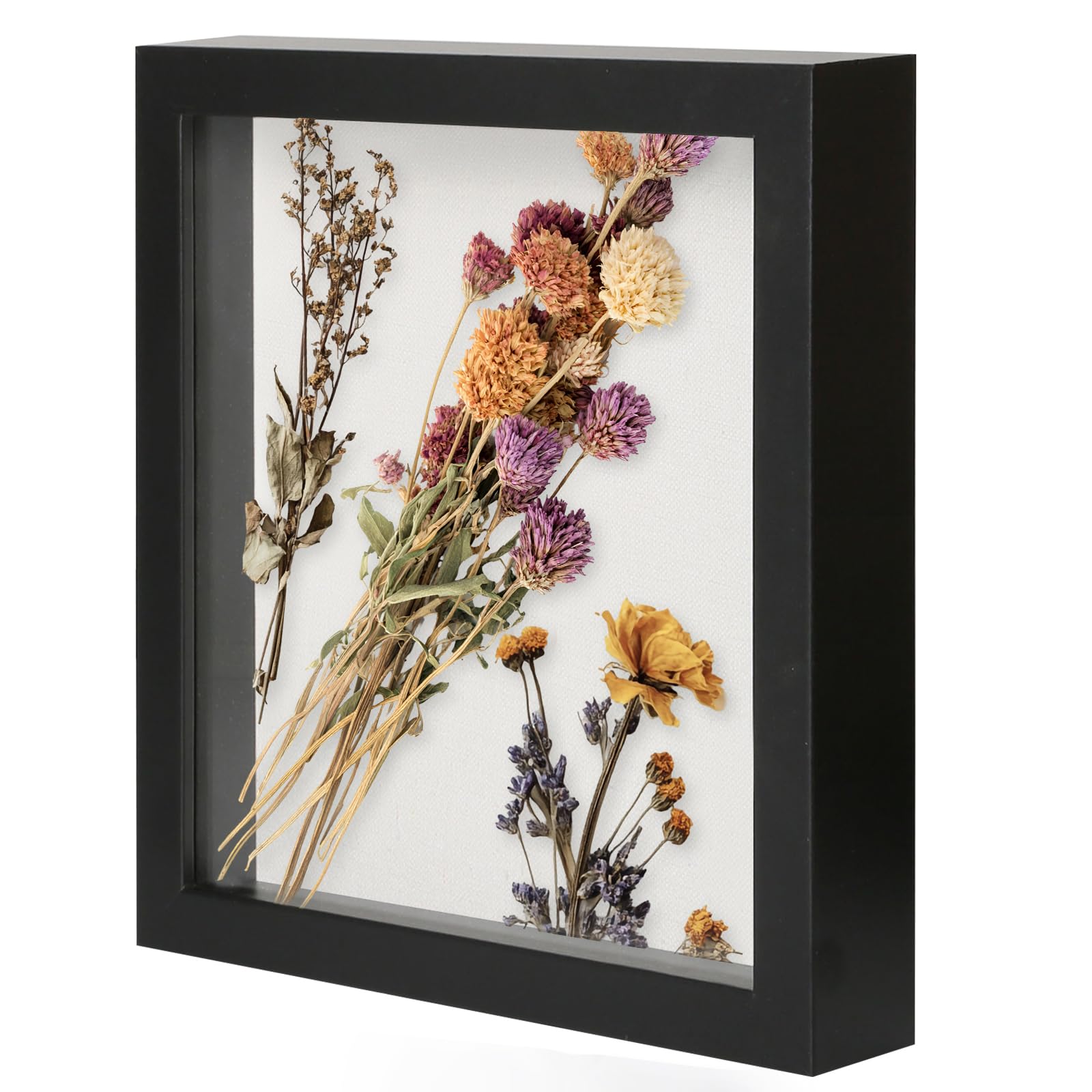 Muzilife 8x10 Shadow Box Picture Frame with Linen