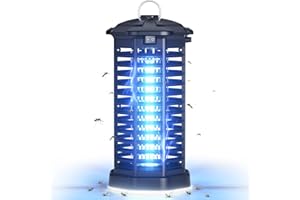 YISSVIC Bug Zapper Outdoor Indoor Waterproof Electric Mosquito Zapper Effective 4200V Plug in for Kitchen Patio Courtyard Gar