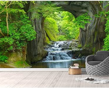 Papel tapiz personalizado HD Agua Bosque Fondo Pared Árbol Verde Árbol
