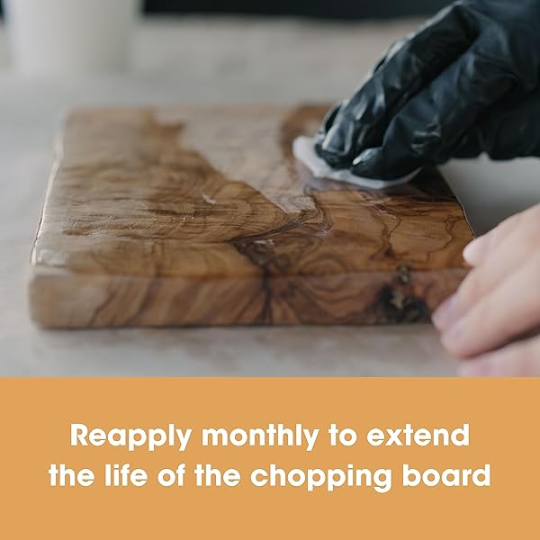 FURNITURE CLINIC NATURAL CUTTING BOARD OIL | FOOD GRADE MINERAL OIL FOR WOOD, STONE, & SLATE BUTCHER BLOCKS | QUICK DRYING, TASTELESS, ODORLESS & COLORLESS | RESTORE | PROTECT (8.5OZ/250ML)