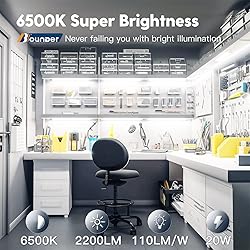 BBOUNDER 2FT LED Shop Light Fixture, Super Bright