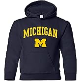 UGP Campus Apparel NCAA Arch Logo, Team Color Youth Hoodie, College, University
