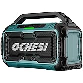 Cordless Bluetooth Speaker for Makita 18V Batteries, 80W Portable Jobsite Stereo Speaker with Dual Speakers and USB Port, Suitable for Camping, Home, Jobsite and Parties((No Battery/Charger)