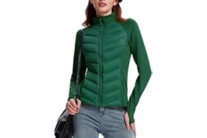 AFZ Womens Lightweight Puffer Jacket Packable 800-Down-Fill Quilted Fall Duck Down Jackets for Hiking Running