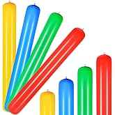 Deekin 4 Pcs Inflatable Pool Noodles, Colorful PVC Swim Sticks, 41 in
