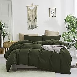 Luxlovery Green Comforter Set Full Army Green