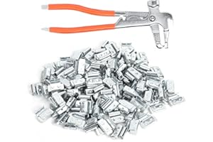 Wheel Weight Balance, 100pcs 15g/0.53oz P-style Aluminium Alloy Clip on Balancing Wheel Weight Balance Tire Repair Wit