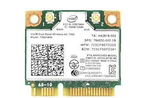 Intel Dual Band Wirless 7260-MQUPIN Intel 7260.HMW Dual Band Wireless WiFi Card -AC 7260 Network Adapter+Bluetooth 4.0 USE fo