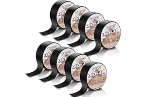 DINGBAAYEE Deck Joist Tape for Decking, 8Rolls 2" x 50' Waterproof Sealant Antiseptic Butyl Joist Tape, Self-Adhesive Flashing Joist Tape for Decking Joists Wood Decks Beams Roof