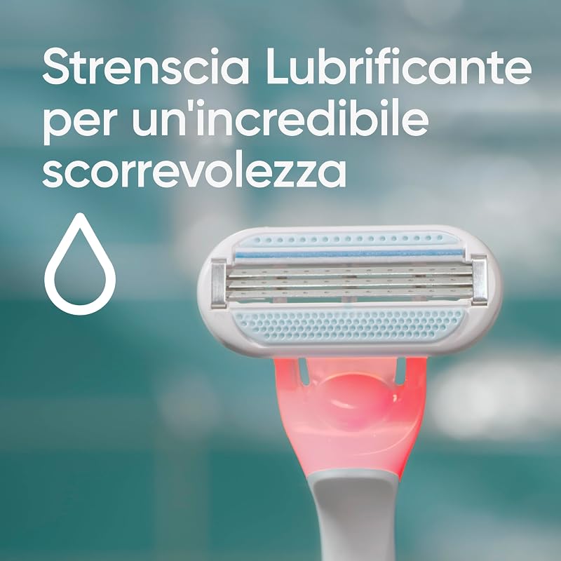 Extra Comfort Oceana Rasoio Da Donna Usa E Getta A 3 Lame, Confezione Da 4