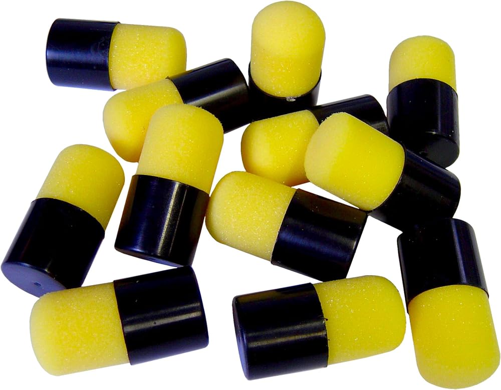 Major Brushes Mini Foam Sponge Paint Dabbers Pack 12 Kids Craft Art