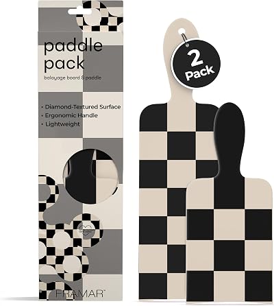 FRAMAR Professional Hair Colour Palette Pack of 2 Black White Checkered