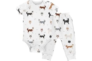 vvfelixl Baby Bodysuits Pants Sets Gnome Mushroom Short Sleeve Baby Clothes for Boys Girls 3M