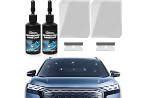 popalula 2 Pack Car Windshield Crack Repair Kit - 2025 Upgrade Nano Glass Repair Liquid for Cracks & Chips, Cracks Gone Glass Remover Fluid for Quick Fix Windshields, Windows, Mirrors