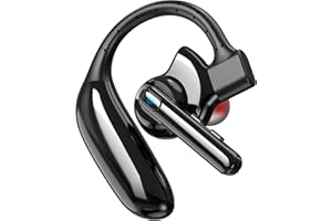 IAMJOY Bluetooth Headset Dual-Mic V5.4 Wireless Bluetooth Earpiece Noise Canceling Hands-Free Headphones 14 Hours Talking Time 140H Standby for Cell Phones iPhone Android Trucker,Office,Driving,Business