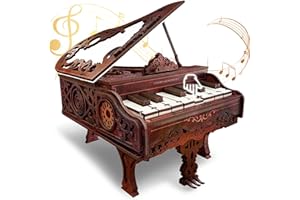 LOVELYHOME 3D Wooden Puzzles for Adults,Playable Piano Model Kit,Magic Mechanical Wooden Piano,Building Puzzles 3D Wooden Puzzles for Adults Teen,Home Decor Unique Gift for Friends Hobbies Birthday Christmas