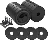 Magnetpro 12 Pcs Pot Magnets 25 lb Countersunk Hole 20x7 mm with Steel Caps