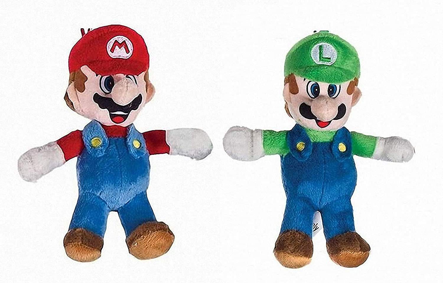 Pack 2 Plush Soft Toys Mario and Luigi Super Mario Bros - 7.87" (20 cm)