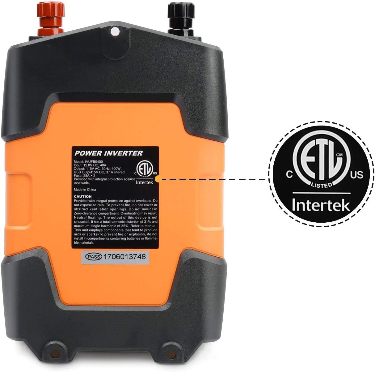 Ampeak 400W Power Inverter DC 12V to 110V AC Car Inverter with 3.1A Dual USB Converter: Car Electronics