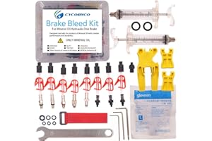 Cycobyco Mineral Oil Bicycle Hydraulic Disc Brake Bleed Kit for All Series Shimano/Magura/Tektro/Zoom/CSC/Echo/Giant / HS33 / Nutt Cycling (Professional kit)