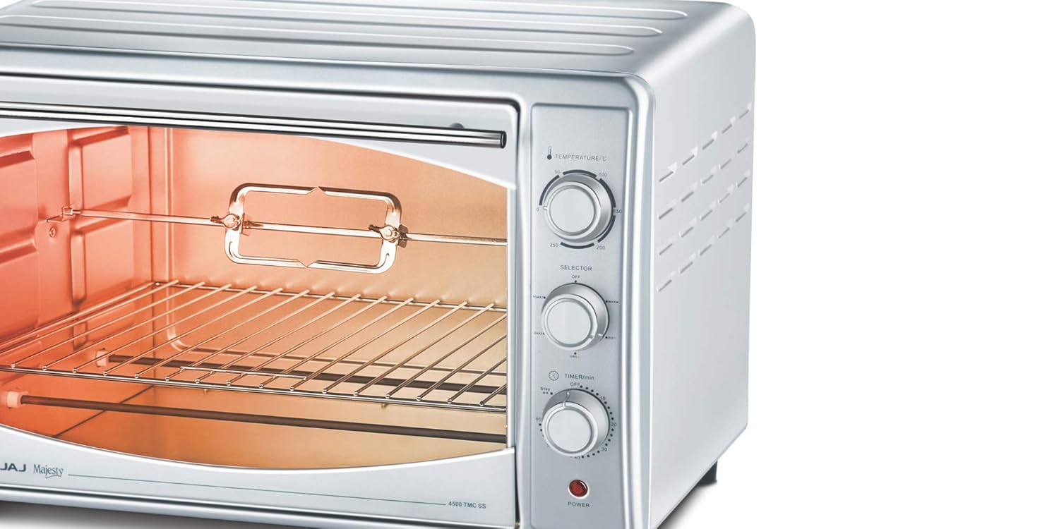 Buy Bajaj Majesty 4500 TMCSS 45-Litre Oven Toaster Grill (Silver) Online at  Low Prices in India - Amazon.in