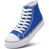 ZGR Womens High Top Canvas Sneakers,Lace-up Canvas Shoes,Casual Tennis Walking Shoes