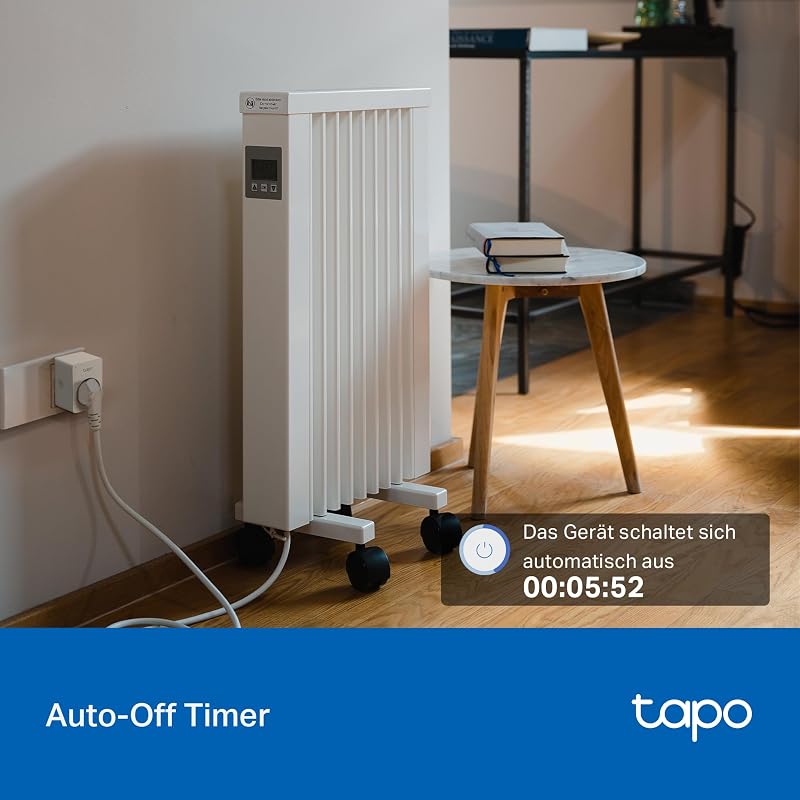 TP-Link Tapo P100 WLAN Smart Steckdose, Smart Home WiFi Steckdose, Alexa Zubehör, funktioniert mit Alexa, Google Home, App gesteuert, Sprachsteuerung, Fernzugriff, Kein Hub notwendig, Mini, Weiß