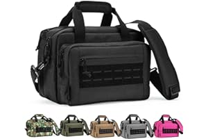 VEAGIA Range Bag,Pistol Case,Gun Range Bags For Handguns And Ammo Pouch 2 Pistols Soft Carrying Shooting Bag