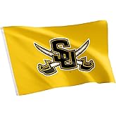 Desert Cactus Southwestern University SU Flag - 3 x 5 Feet Pirates Banner, Indoor/Outdoor Durable Fabric, 100% Polyester Design (Style 1)