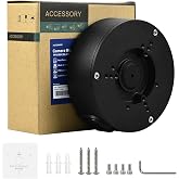 VALUCAMPFA130-E Black Security Camera Bracket Wall Ceilling Mounting Junction Box IP66 WaterProof for Bullet Turret Dome Cam HDW4631C-A,PFW3849S-A180-AS-PV,HFW2841S-S,HDW3849H-AS-PV,PDW3849-A180-AS-PV
