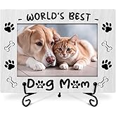 Tbaogusu Dog Mom Gifts Picture Frame, Dog Photo Frame for Pet Owner Dogs Lover, New Puppy Gift Dogs Lover Gifts 4x6 Wood Photo Frame, Home Bedroom Office Shelf Table Decor -007