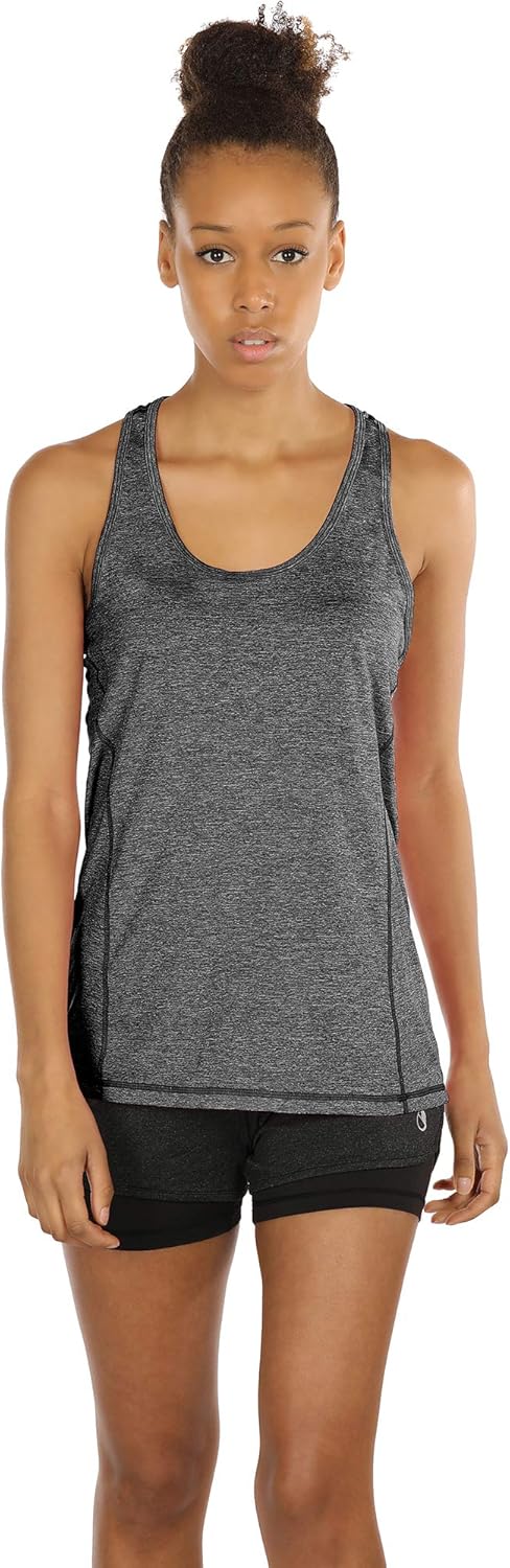 icyzone Workout Tank Tops for Women - Racerback Athletic Yoga Tops, Running Exercise Gym Shirts(Pack of 3): Clothing