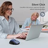 TECKNET Bluetooth Mouse Tri-Mode 4800 DPI Rechargeable Silent 6 Buttons view 5