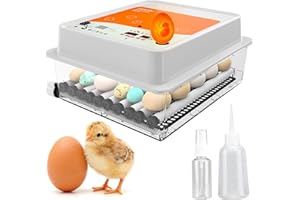 OBI-36 Egg Incubators for Hatching Eggs – Incubator for 36 Eggs with Automatic Egg Turner - Brooder for Chicken Eggs, Quail, 