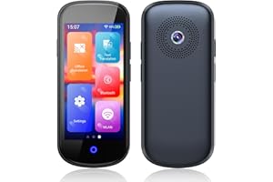 NEYES Language Translator Device, 2024 Two Way Real-Time Voice Translator 4" HD Translator Device No WiFi Needed with Online/Offline/Photo/Text Translation Instant Translator with 137 Languages (Light Grey)