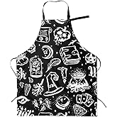 Funny Bbq Adjustable Apron For Women Men Birthday Gifts Grilling Cooking Master Chef Bib 2 Pockets