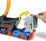Hot Wheels Transporter Truck Stunt Set 18 Car Capacity Large Loop Launcher GCK38 view 4
