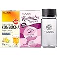 TEAZEN Kombucha Ginger Lemon, Mulled Wine Flavor 2 Pack with Classic Eco Bottle (Kombucha Powder 20 Sticks, Eco Bottle 1EA x 11.8oz)
