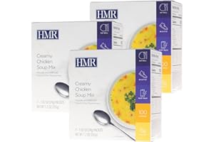 HMR Creamy Chicken Soup Mix | Instant Lunch or Dinner to Support Weight Management | Easy to Make | 15 grams of Protein | Low Calorie Food | Triple Pack, 7 Single Serve Packets per Box