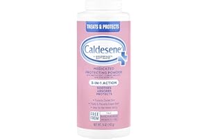 Caldesene Medicated Protecting Powder with Zinc Oxide & Cornstarch-Talc Free, 5 Ounce (2 Pack)