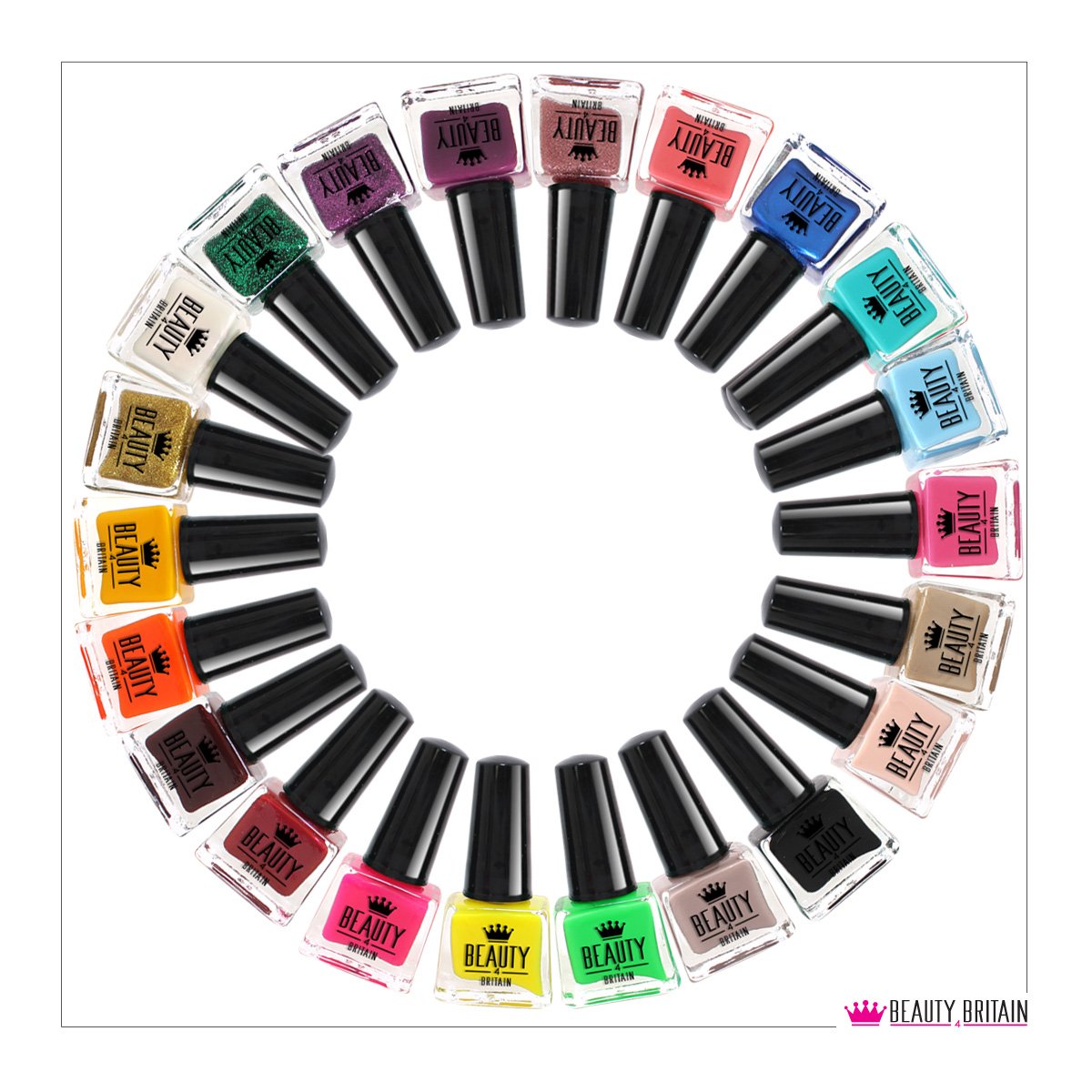 24 x NAIL POLISH VARNISH SET 24 DIFFERENT STANDARD COLOURS WHOLESALE