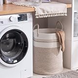 YOUDENOVA Cotton Rope Basket Large 58L 38x50cm Woven Storage Nursery Hamper view 4