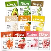 10PCS Face Masks Skincare,Hydrating Face Sheet Masks,Moisturizing Facial Mask,Overnight Facial Sheet Mask for Women and Men,Nourishing Facemasks for All Skin Types 11
