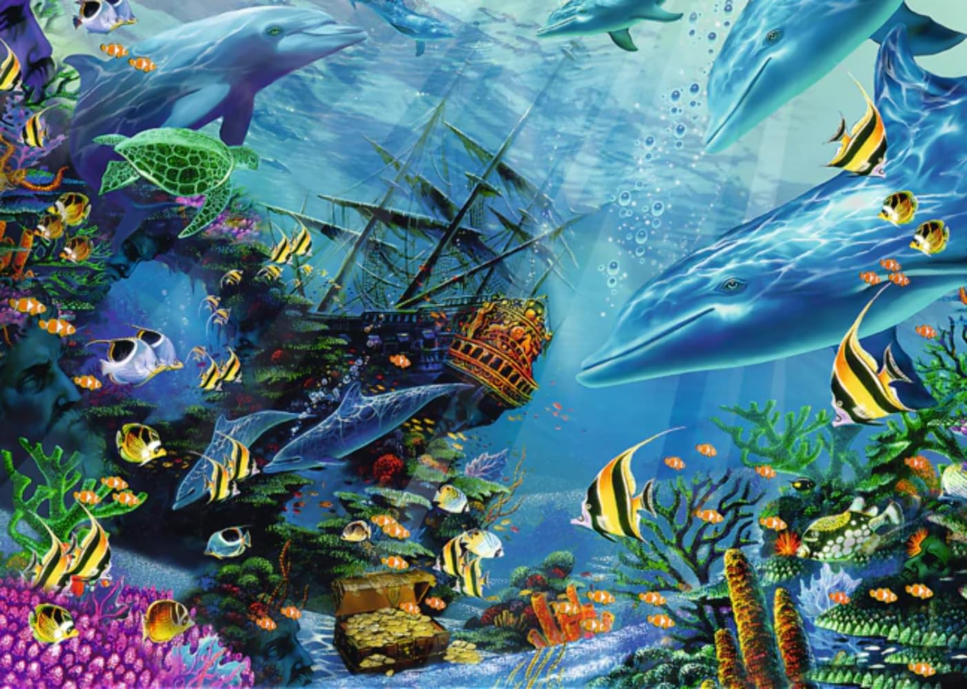 Trefl 916 37385 Versteckter Schatz EA 500 pieces, premium quality, for adults and children aged 10 and over 500pcs Hidden Treasure, Multicoloured