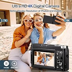 4K Digital Camera for Photography - Autofocus 48MP